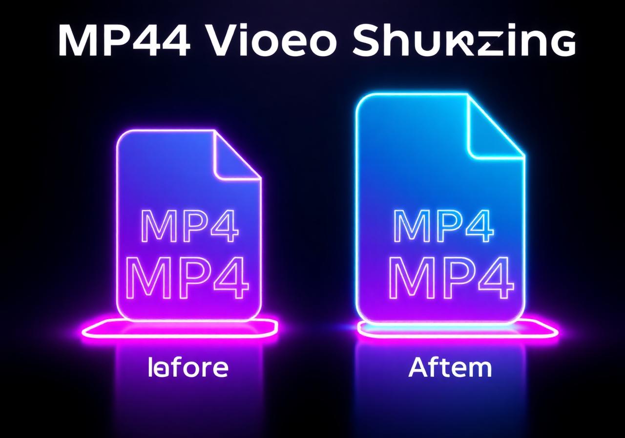 MP4 video file before and after compression — Reduce Video File Size Online